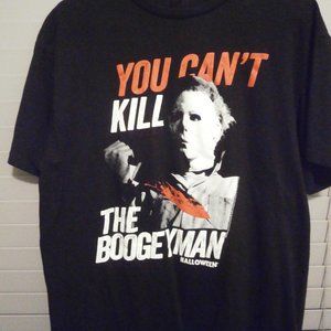 New Halloween Michael Myers You Cant Kill The Boogeyman Mens Vintage Lg T-Shirt